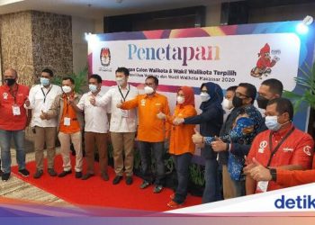 KPU Tetapkan Danny Pomanto-Fatmawati Rusdi Pemenang Pilwalkot Makassar