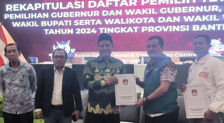 KPU Banten Tetapkan 2 Pasangan Calon di Pilgub 2024